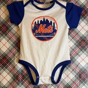 Genuine Merchandise Blue and White Mets Bodysuit